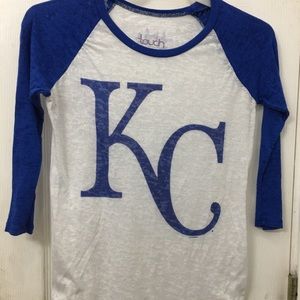 3/4 length KC burnout shirt